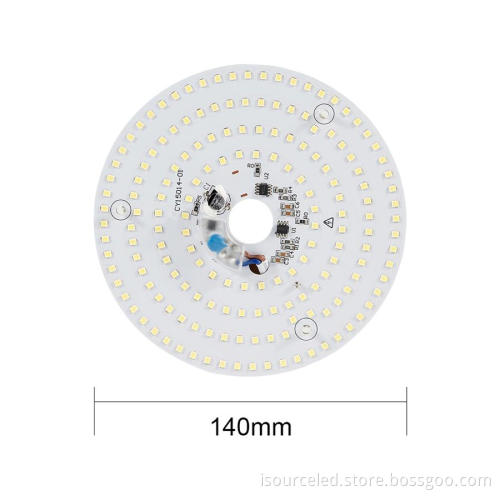 white light led dimmer module round ac 220v